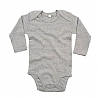 Body Organico Manga Larga Bebe - Color Heather Grey Melange